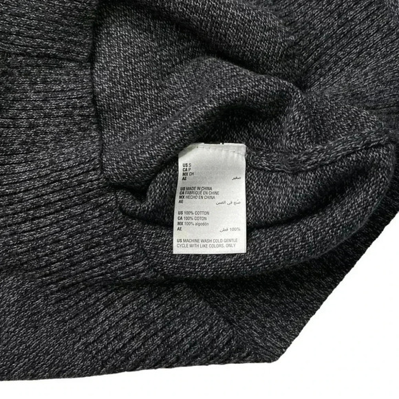 Club Room Dark Grey Marl Cotton Mens Sweater Size Small - Picture 5 of 9